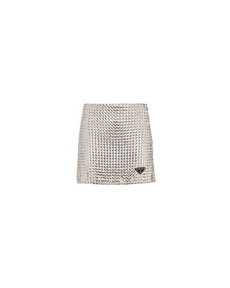 prada mini skirt crystal|Crystal Prada Mini Skirt .